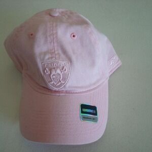 RAIDERS PINK REEBOK WOMENS HAT CAP VINTAGE‎ Y2K 00S R1
